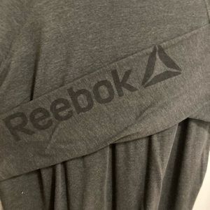 Reebok. Light Black/grey long sleeve hooded tee